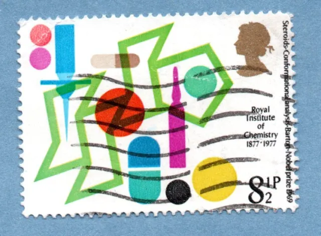 GB/UK stamp 1977 Institute of Chemistry - Steroids SG1029 (1 stamp)