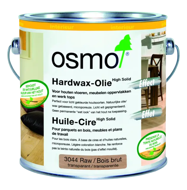 Huile Cire Osmo 3044 Effet Bois Brut (Polyx Oil Raw)