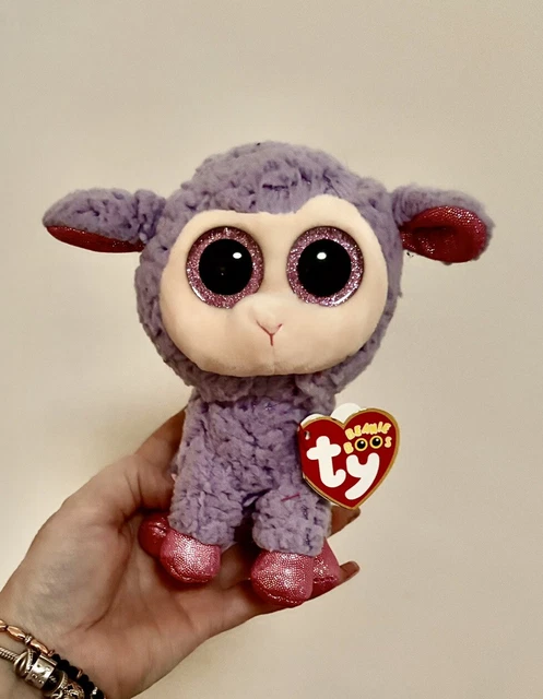 LAVENDER THE EASTER Beanie Boo Lamb Sheep RARE HTF Excellent Cond