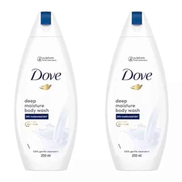 Gel de lavado corporal Dove profundamente nutritivo para piel seca [Paquete de 2]