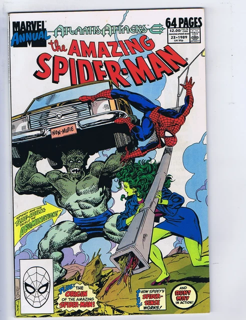 Amazing Spider-Man Annual #23 Marvel 1989 Atlantis Attacks , She-Hulk