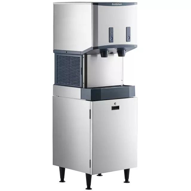 Scotsman 21 1/4" Air Cooled Nugget Ice Machine & Bin & Water Dispenser, 500 lb.