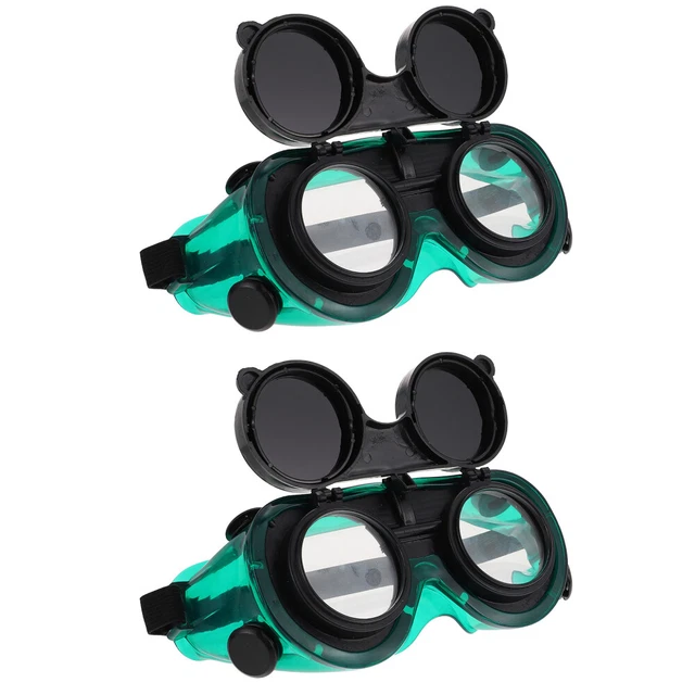 2 Pcs Safety Protective Welding Glasses Eyewear Goggles Torching Glare
