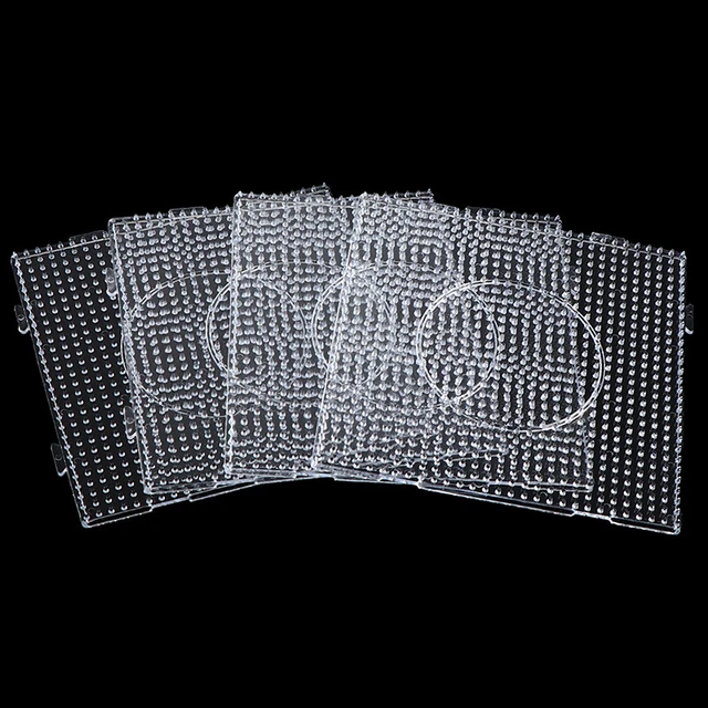 4 piezas Plantilla de cuentas Hama Pegboards 15 cm para hacer tablas de cuentas de hierro F.TM