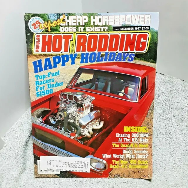 Popular Hot Rodding Magazine December 1987