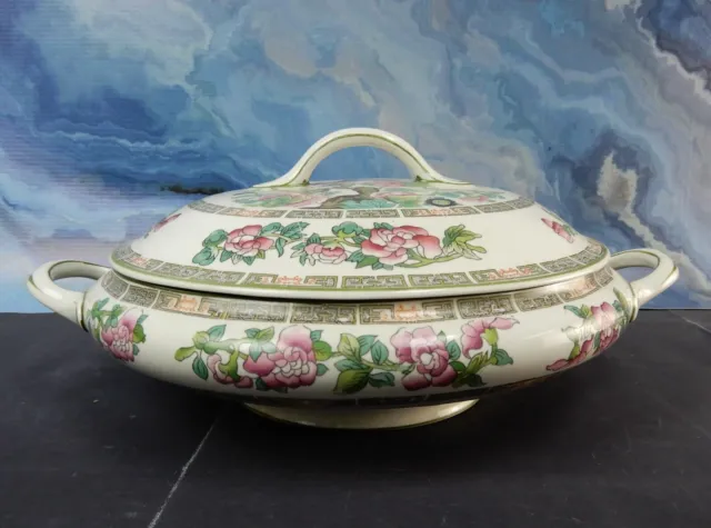 Vintage Imperial Semi-Porcelain Myott ,son & Co.Round Covered Serving Bowl