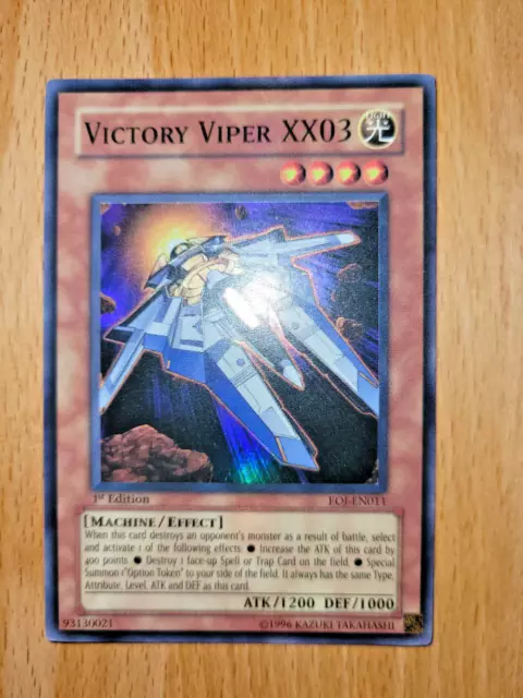 YuGiOh Siegesviper XX03 EOJ-EN011 Super Rare 1st Edition Enemy of Justice