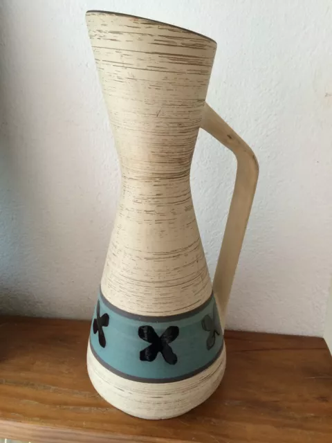 Superbe Et Grand Pichet Vase En Ceramique  Design Vintage Scandinave