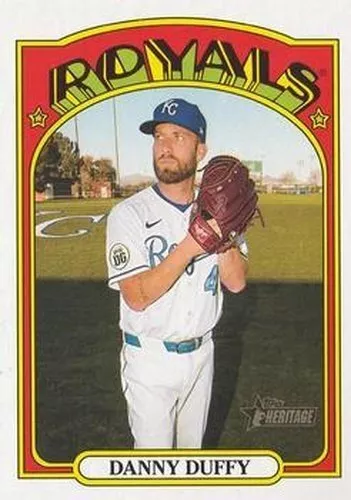 #331 Danny Duffy - Kansas City Royals - 2021 Topps Heritage Baseball