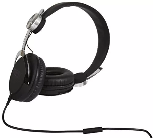 New WeSC Bass DJ Unisex Headphones with Microphone - Black/Silver One Size NIB