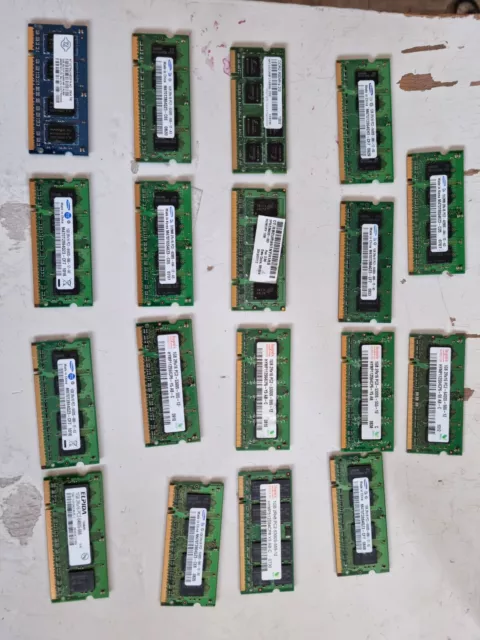 Joblot 18pcs 1GB DDR2 RAM