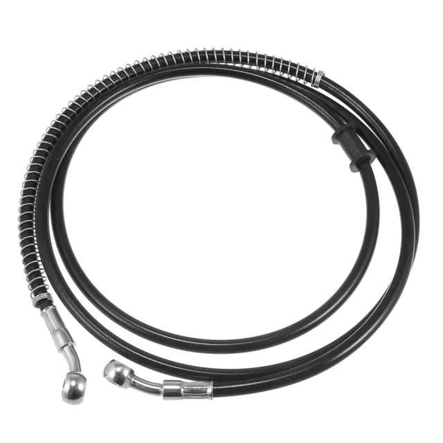 70.87" Moto Hydraulique Frein Ligne Huile Tuyau Tressé Câble Noir
