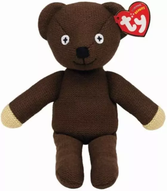 Mr Bean Cute Knitted 25cm Beanie Bear by Ty Official Licensed Souvenir