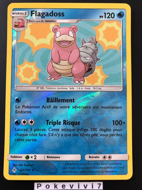 Pokemon Card FLAGADOSS 43/214 HOLO Reverse Sun & Moon 10 SL10 EN NEW