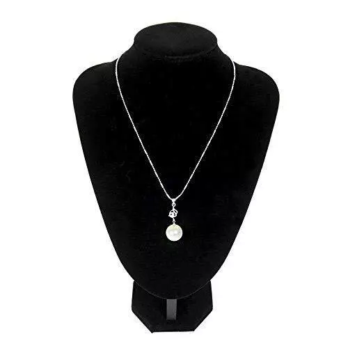 12 Inch Black Velvet Jewelry Necklace Chain Display Bust Stand Tower Rack