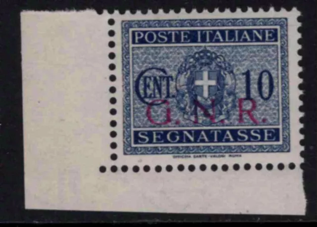 ITALY - RSI (Social Republic) Tax n.48 cv 150$  MNH** Verona Corner Sheet