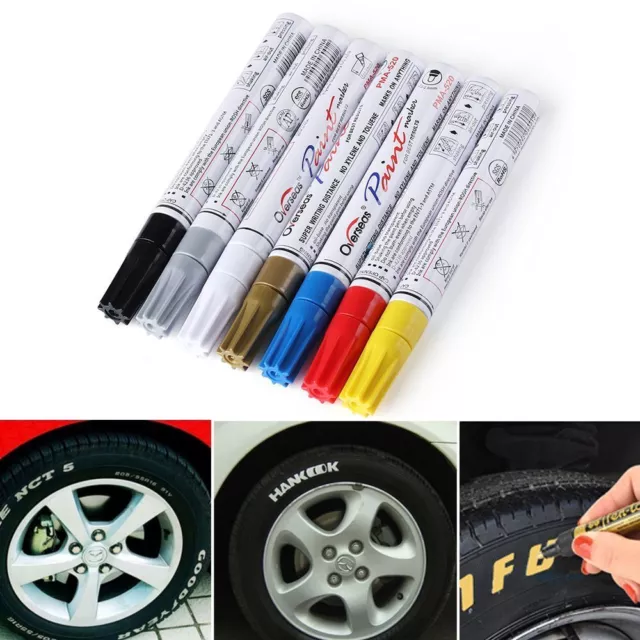 Universal Tread Rubber Permanent Waterproof Paint Car Tyre Tire Marker Pen