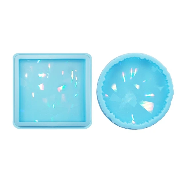 Diy Crystal  Tray Coffee Coaster Molds Epoxy Resin Placemat Mold Wine Tray