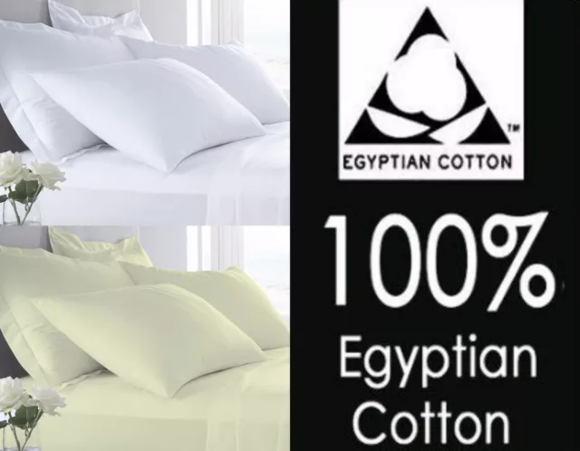 Hotel Quality 400 Thread Pair Oxford OR  H/W Pillow Cases 100% Egyptian Cotton