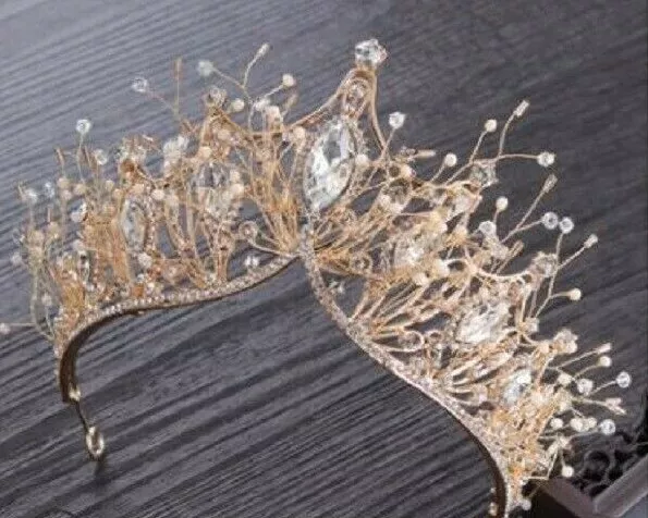 Wedding Bridal Tiara Bride Rhinestone Crystal Headband Crown Headpiece Hair Pins