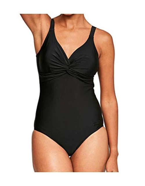 (TG. 40 (IT 50)) Speedo Brigitte, Costume da Bagno Intero Donna, Nero (Black), 4