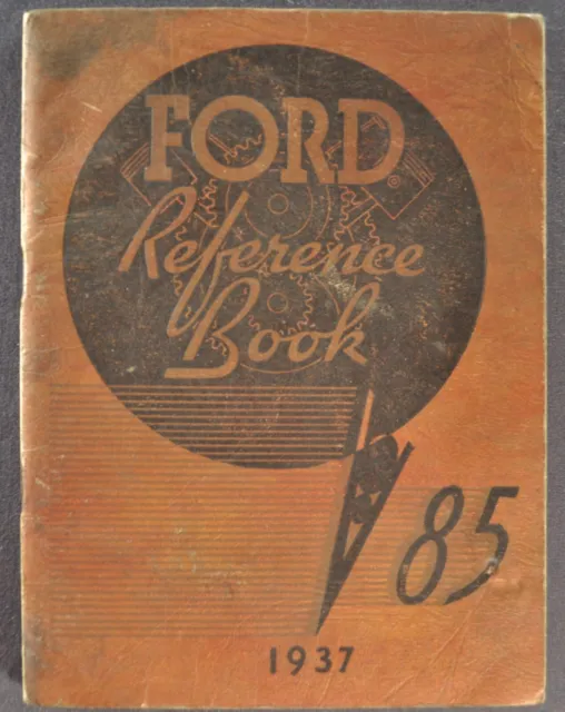 1937 Ford V8 85 Reference Book Owners Manual Coupe Sedan Original Not a Reprint