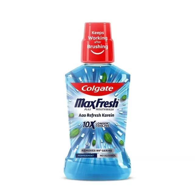 Colgate Plax Enjuague Bucal Pimienta Menta, 0% Alcohol - Envase de 500 ml