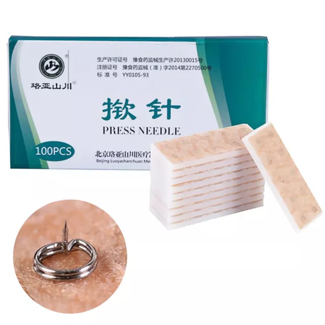 100Pcs Acupuncture For Ear Massage Needles Acupuncture Press Relaxation Ea ZF