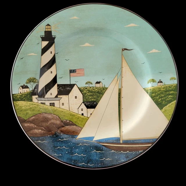 Sakura Warren Kimble Coastal Breeze Salad Plate