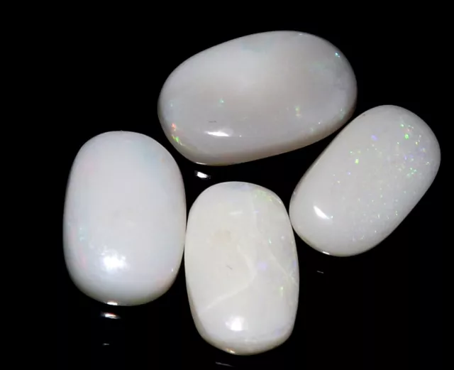 7.15 cts Australian Opal Cabochon Loose Gemstone Wholesale Lot 4 Pcs #yao1519