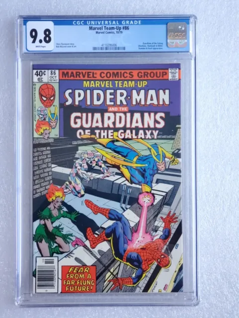 Marvel Team-Up #86 - Cgc 9.8 Wp - Nm/Mt - Newsstand - Guardians Of The Galaxy