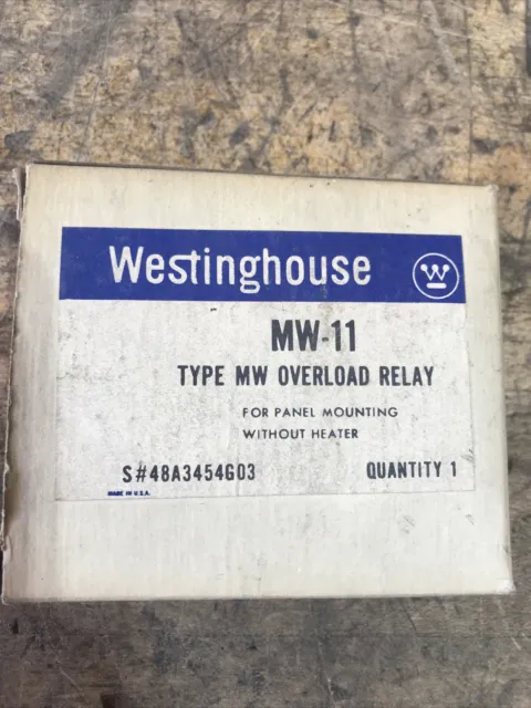 Westinghouse MW-11 Overload Relay