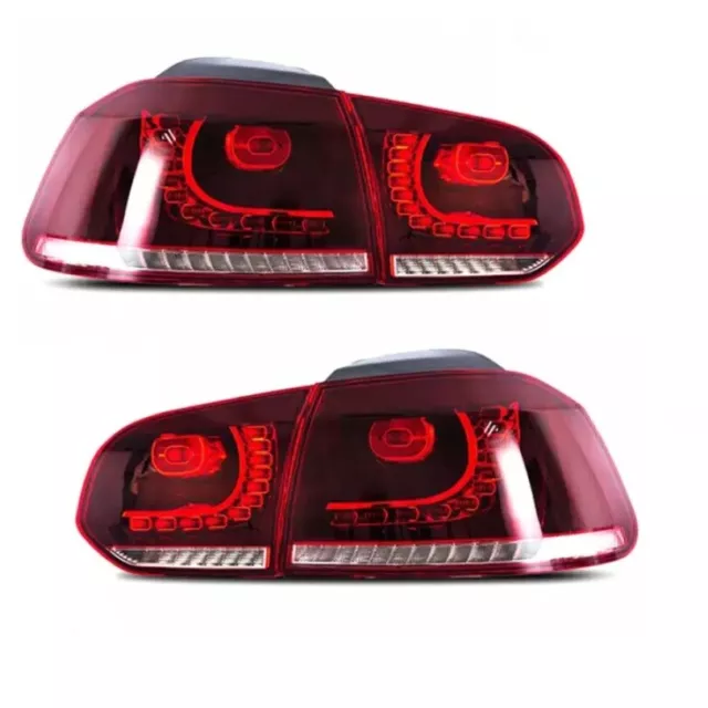 2 Feux Arriere Led Pour Vw Golf 6 Avec Clignotant Led Defilant