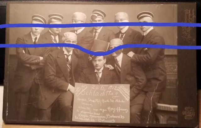 Corps Borussia Tübingen - Schlachttag 1912 - Mensur Verbände / KAB Studentika