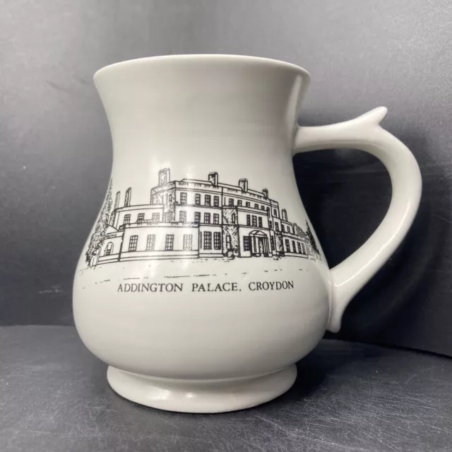 Vintage Addington Palace Croydon ceramic mug Prinknash Pottery made in England