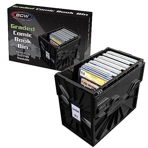 Graded Comic Book Bin 1-PACK Black