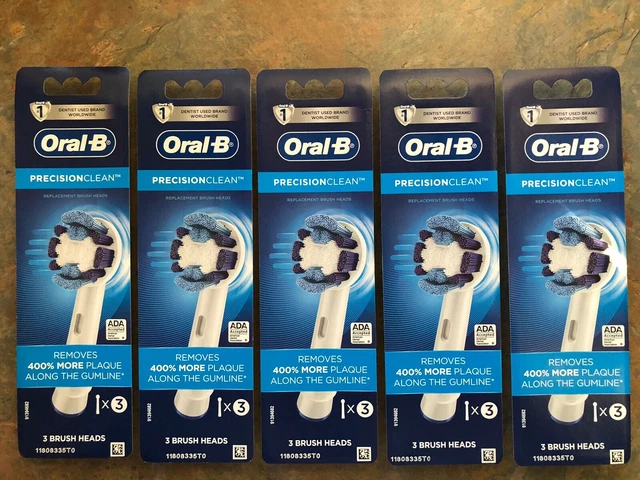 Cabezales de repuesto genuinos ORAL B PRECISIÓN LIMPIA 15 unidades nuevos en paquete