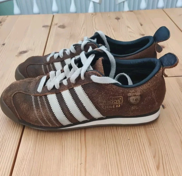 ADIDAS CHILE 62 BROWN BONE LEATHER TRAINERS SIZE 8. No Box. 49.99 PicClick UK