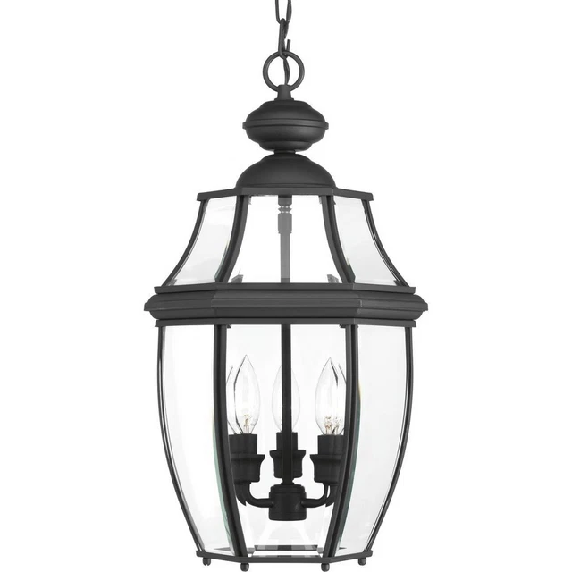 Progress Lighting - Three Light Hanging Lantern - New Haven - Three Light