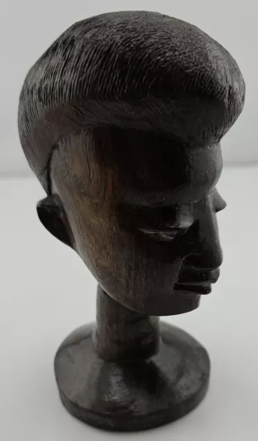 Wood Art-Vintage Solid Ebony African Tribal Statue/Hand Carved In Tanganyika