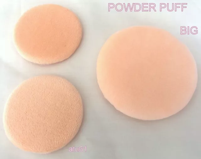 Large Roung Powder Puff Cosmetic Makeup Sponge Pad Face Foundation Blush Brush