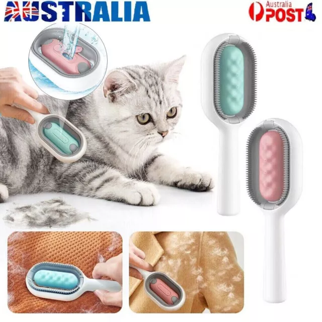 Cat Dog Hair Comb Massager Pet Knots Remover Brush with Water Tank Self-Cleaning