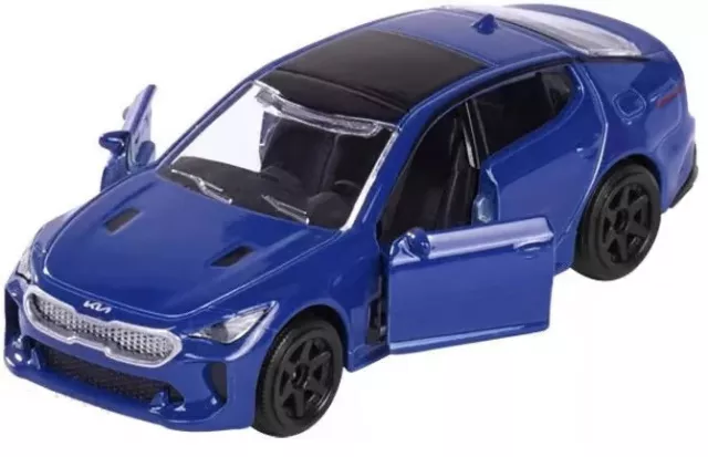 Majorette KIA Stinger GT Permormance Car Blue Premium Cars 1:64 Scale 3 Inch Toy