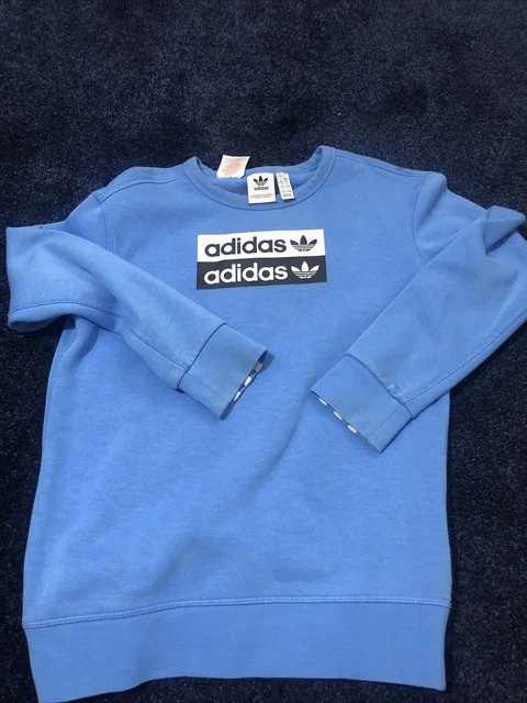 felpa maglione ragazzi adidas età 9-10 anni azzurro * vedi descrizione*