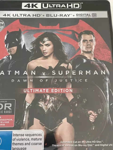 Batman V Superman - Dawn Of Justice Ultimate Edition Blu-ray + 4K UHD Brand New