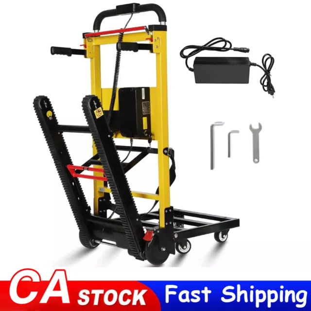 Electric Stair Climbing Hand Truck Folding Warehouse Dolly Cart Trolley Foldable