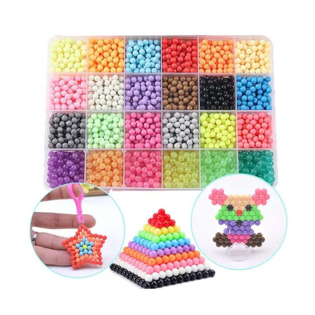 Funcool Beads Toy Fusible Refill, 24 Colors Water Spray Set Compatible with B...