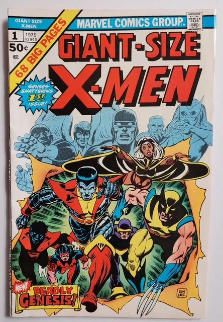 Giant-Size X-Men #1 First App Nightcrawler, Storm, Colossus! 2nd Wolverine(1975)