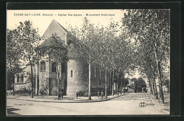 CPA Cosne-sur-Loire, St. Agnan Church, Historical Monument