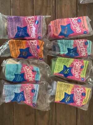 1999 MCDONALDS BARBIE Happy Meal Toys Complete Set of 8 Sealed $21.90